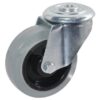 Rueda industrial giratoria en goma: Ø100 x 40 mm, orificio único para pasador. Capacidad: 110 kg, Ro-Carr 2 Rueda industrial giratoria en goma: Ø100 x 40 mm, orificio único para pasador. Capacidad: 110 kg, Ro-Carr
