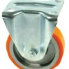 Rueda industrial fija en poliuretano: Ø150 x 40 mm, placa de soporte: 145 x 110 mm. Capacidad: 400 kg, Ro-Carr