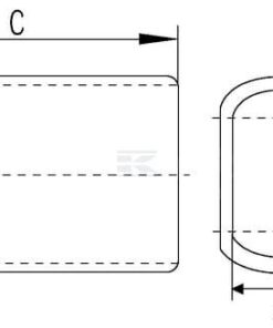 Cable acero, manguito 2 mm