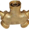 Grifo 3 vías H-M-M 3/4", latón