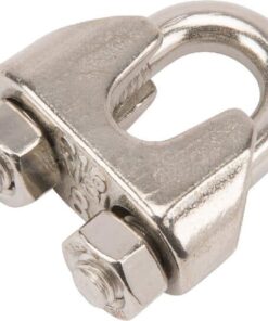 Grapa para cable de acero 8 mm inoxidable
