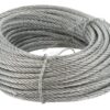 Cable de acero galv. 6 mm, 30 m