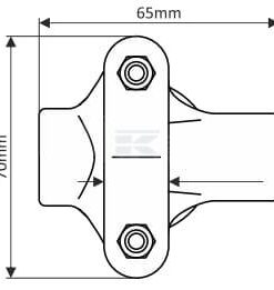 Pomo giratorio para volante, negro