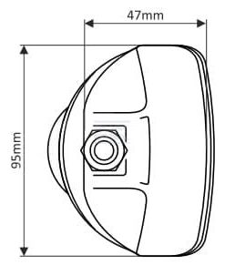 Pomo giratorio para volante, negro