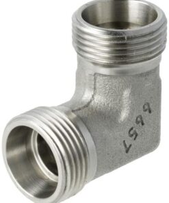Codo 28L acero inox.