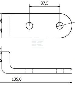 Pasador atornillable 51x12,5mm 4 Pasador atornillable 51x12,5mm