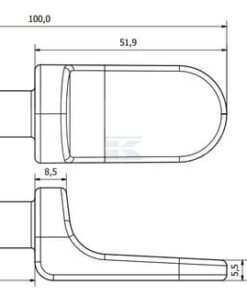 Pasador soldadura 50x12,5 mm