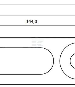 Placa 145 x 10 mm