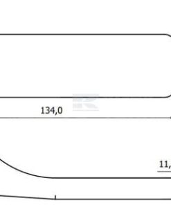 Bisagra 16,7 x 22,2 mm
