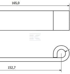 Bisagra recta 153x30x12,7 mm galvanizada 7 Bisagra recta 153x30x12,7 mm galvanizada