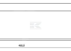 Bisagra plegable 457x30x12,7mm