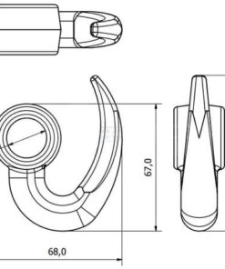 Gancho para 3/4"