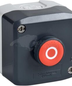 Push button box, red