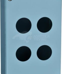Push button box, metal 4 hole