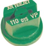 Tobera estándar, doble, chorro plano XR 110° 015 verde plástico TeeJet