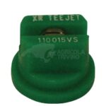 Tobera estándar, doble, chorro plano XR 110° 015 verde acero inoxidable TeeJet