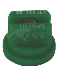 Tobera estándar, doble, chorro plano XR 110° 015 verde acero inoxidable TeeJet