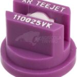 Tobera estándar, doble, chorro plano XR 110° 025 lila cerámica TeeJet