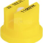 Tobera estándar, doble, chorro plano XR 110° 02 amarillo cerámica TeeJet