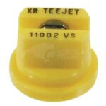Tobera estándar, doble, chorro plano XR 110° 02 amarillo acero inoxidable TeeJet