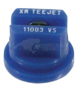 Tobera estándar, doble, chorro plano XR 110° 03 azul acero inoxidable TeeJet
