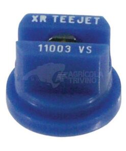 Tobera estándar, doble, chorro plano XR 110° 03 azul acero inoxidable TeeJet