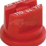 Tobera estándar, doble, chorro plano XR 110° 04 rojo plástico TeeJet