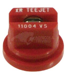 Tobera estándar, doble, chorro plano XR 110° 04 rojo acero inoxidable TeeJet