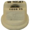Tobera estándar, doble, chorro plano XR 110° 08 blanco acero inoxidable TeeJet
