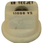 Tobera estándar, doble, chorro plano XR 110° 08 blanco acero inoxidable TeeJet