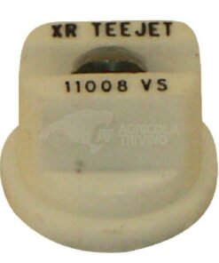 Tobera estándar, doble, chorro plano XR 110° 08 blanco acero inoxidable TeeJet