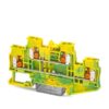 Protective conductor double-level terminal block