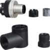 Clavija con. M12 curv. 4P