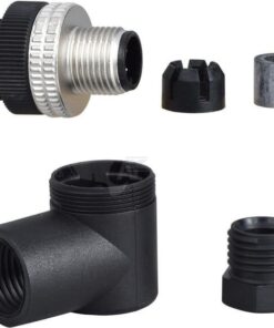 Clavija con. M12 curv. 4P