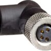 Conector M8, 4P, acodado
