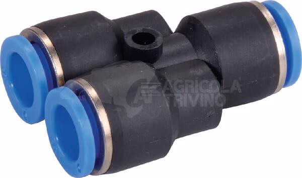 Racor de inserción a presión en Y, 10 mm 1 Racor de inserción a presión en Y, 10 mm