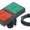 Pulsador doble verde/rojo