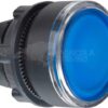 Pulsador iluminado azul