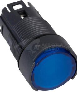 Pulsador iluminado, azul