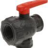 Llave esférica 3 vías 1 1/2"