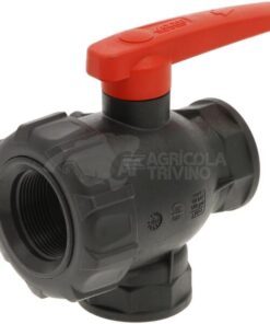 Llave esférica 3 vías 1 1/2