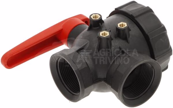 Llave esférica 3 vías 1 1/2"