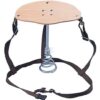 Strap-on milking stool