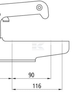 Ball coupling 1500kg round, 70mm