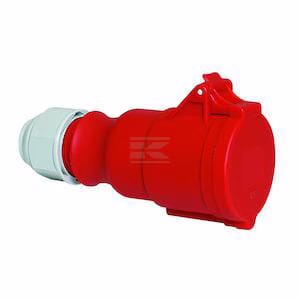 Enchufe de máquina CEE 32A 5P 400V IP44 92x94 QC IQ 2 Enchufe de máquina CEE 32A 5P 400V IP44 92x94 QC IQ