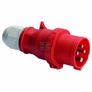 Enchufe de máquina CEE 16A 5P 400V IP44 92x94 QC IQ 2 Enchufe de máquina CEE 16A 5P 400V IP44 92x94 QC IQ