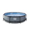 Piscina desmontable ø 300x76 cm (12 v) color gris piedra 2 Piscina desmontable ø 300x76 cm (12 v) color gris piedra