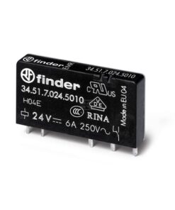Relé PCB ultrafino (EMR) 1CO 6 A/12 V CC sensible/AgNi+ Au