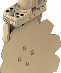 Arado de discos ø 400 mm con ajuste de ángulo y soporte LUV derecho