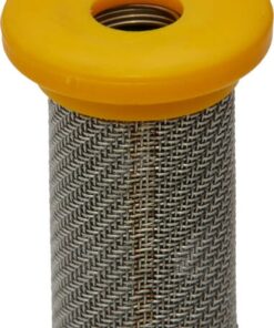 Filtro con válvula de retención de bola 80 mallas amarillo